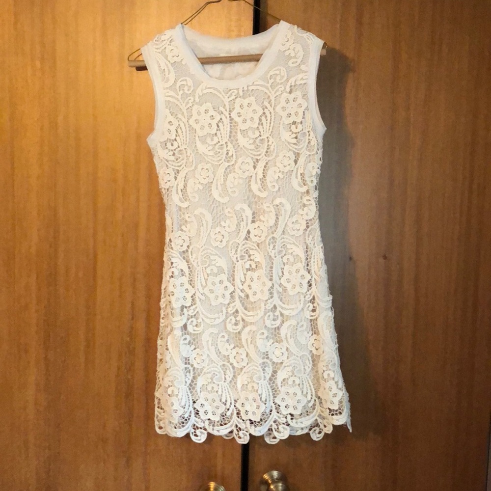 Lace ivory dress